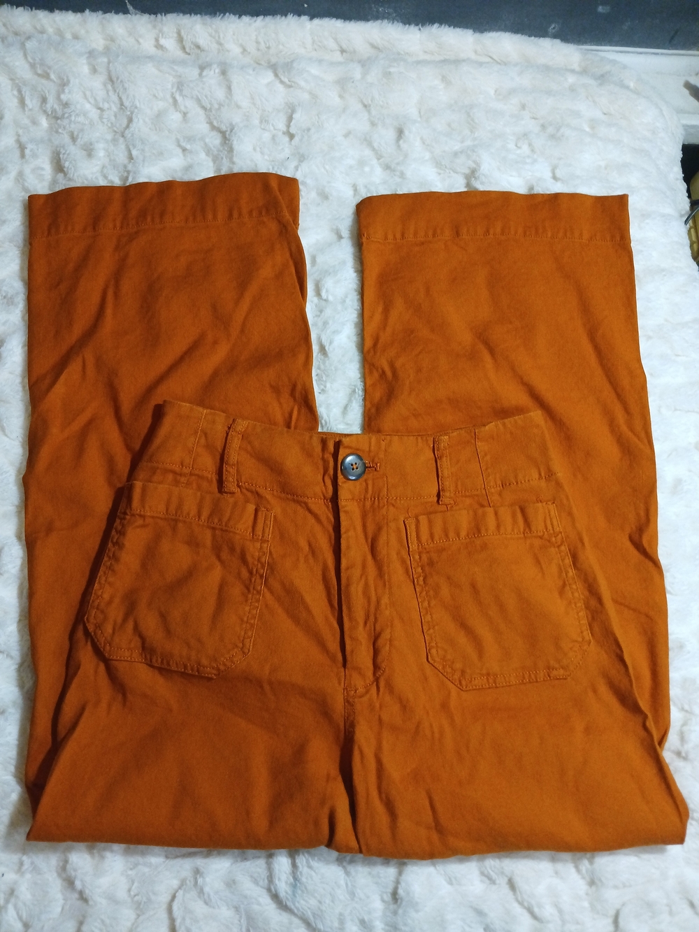 MAEVE By Anthropologie The Colette Wide Leg Pants Womens Sz. 2 Burnt Orange